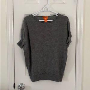 Joe Fresh Gray Short Sleeve Sweater